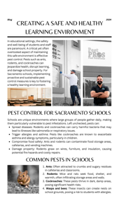 Pest Control for Sacramento Schools: Creating a Safe and Healthy Learning Environment