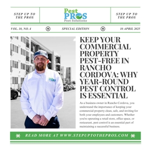Keep Your Commercial Property Pest-Free in Rancho Cordova: Why Year-Round Pest Control is Essential