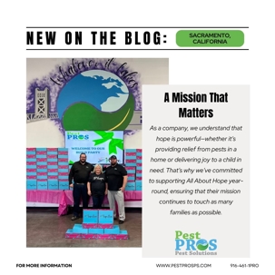 Why Giving Back Means So Much to Us | Pest Pros Pest Solutions & All About Hope